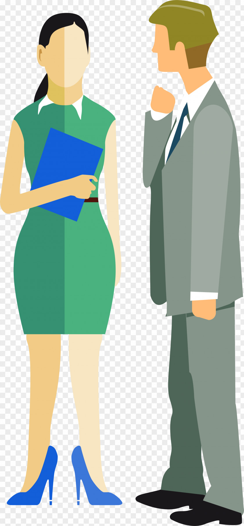 Black Simple Men And Women Clip Art PNG