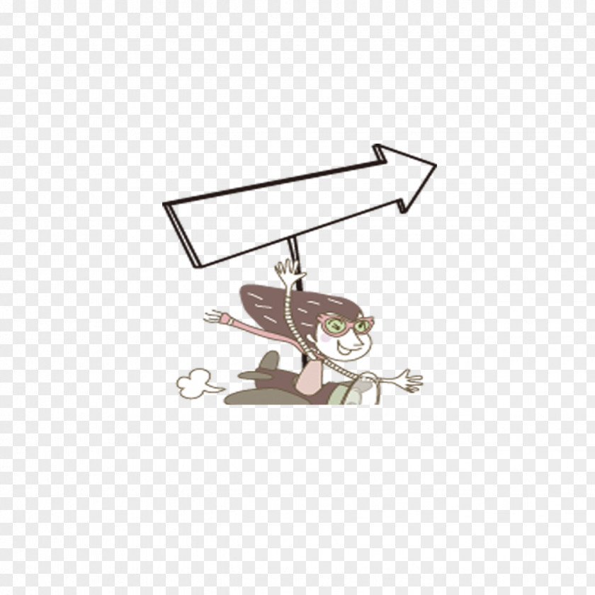 Cartoon Doll Arrow Euclidean Vector PNG