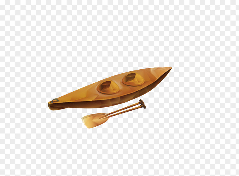Hand-painted Small Wooden Boat Ship PNG