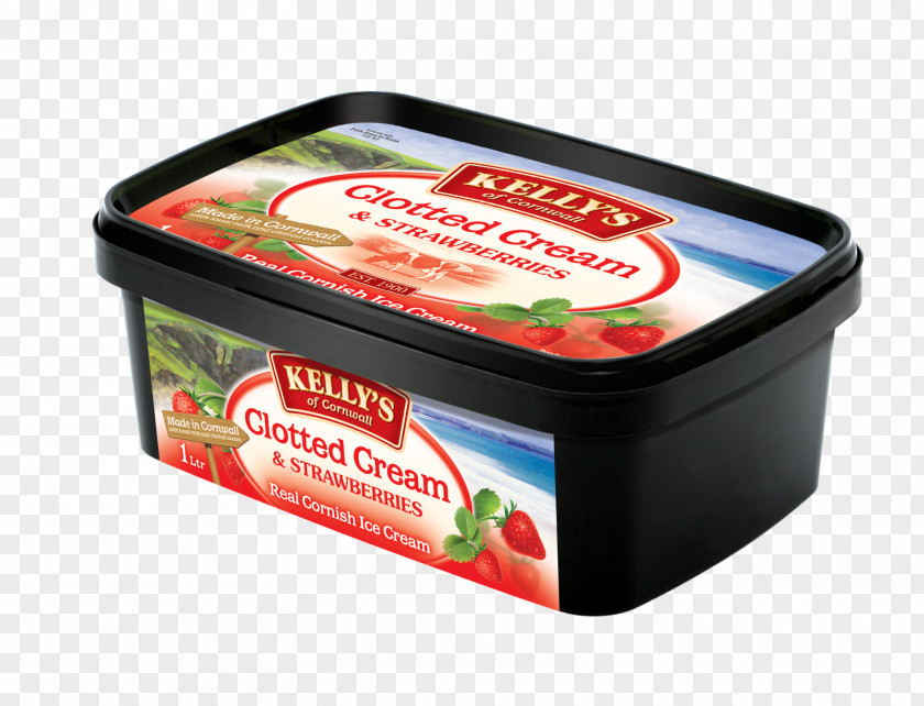 Ice Strawberry Clotted Cream Food Golden Syrup PNG