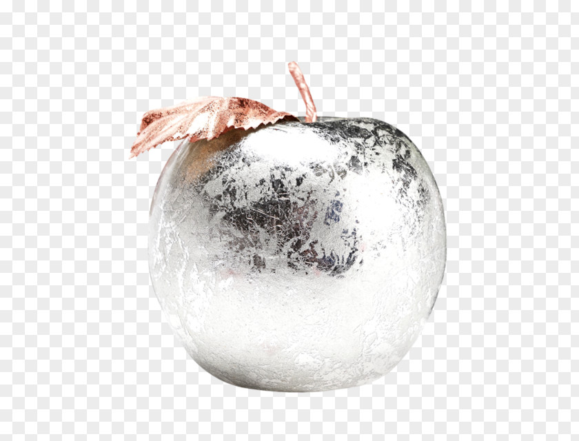 Silver Apple Christmas Auglis PNG