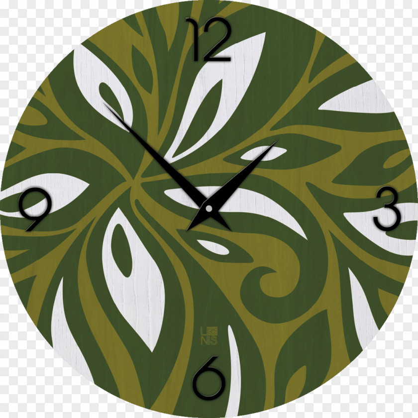 Bordo Flowers Clock Abstract Art Furniture Wood PNG