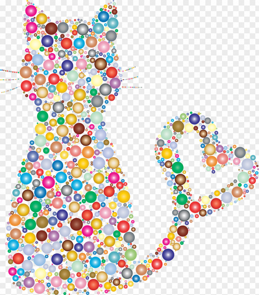 Colorful Cat Color Clip Art PNG