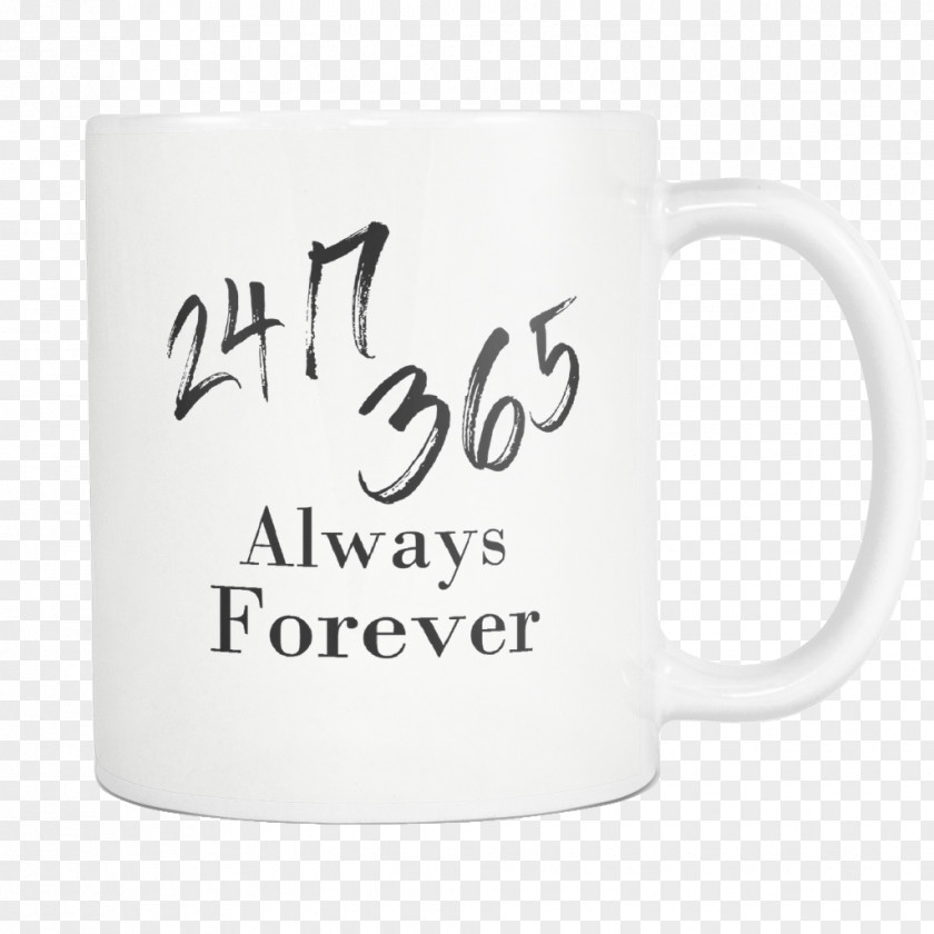 Forever And Always Mug Cup Brand Font PNG