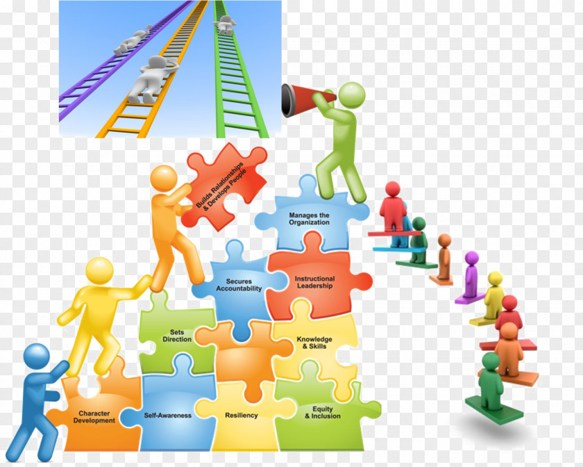 Ladder Leadership Management Image Organization PNG