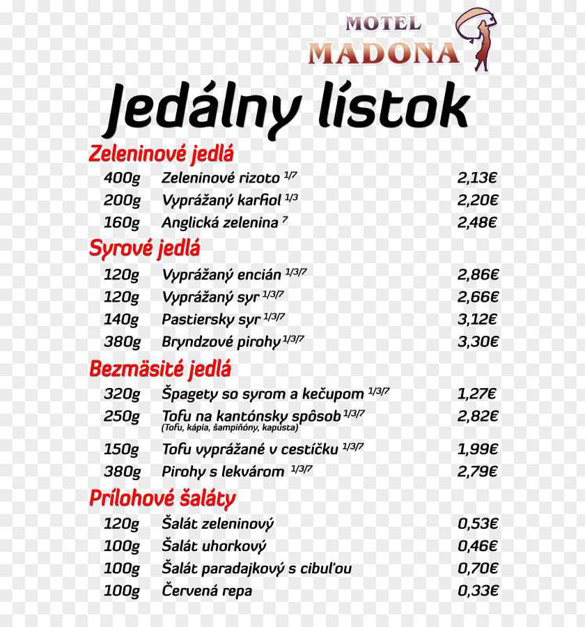 MADONA Document Restaurant TRADIMEX Spol. S R.o. Text Supply PNG