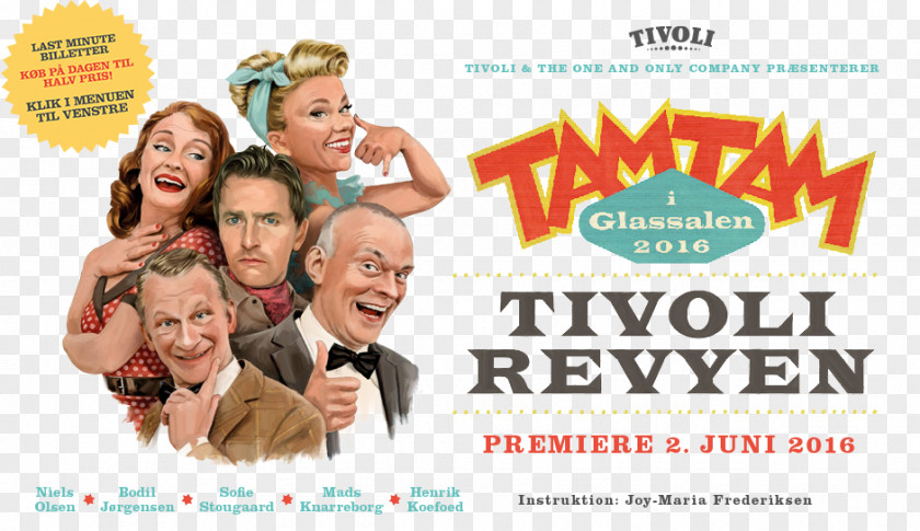 Tamtam Tivoli Gardens Glassalen Tivolirevyen Revue Hånd I PNG