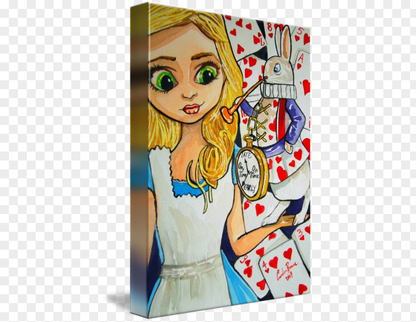 Watercolor Alice Painting Modern Art Architecture PNG