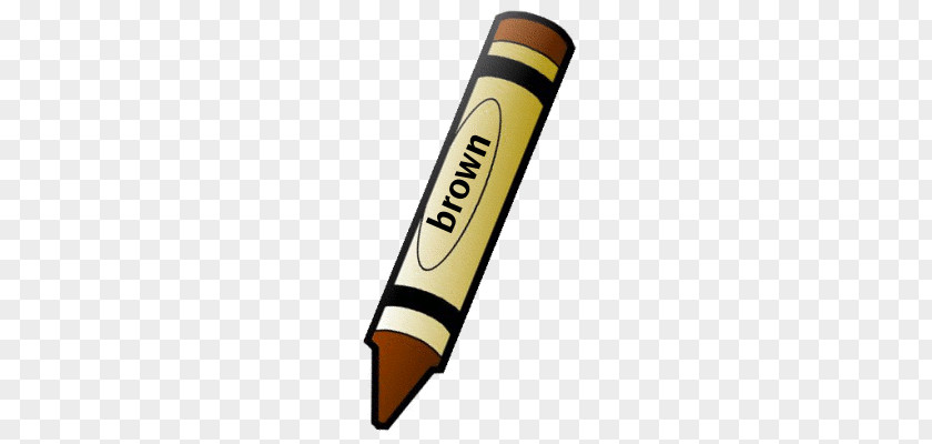 Brown Cliparts Crayon Crayola Color Clip Art PNG