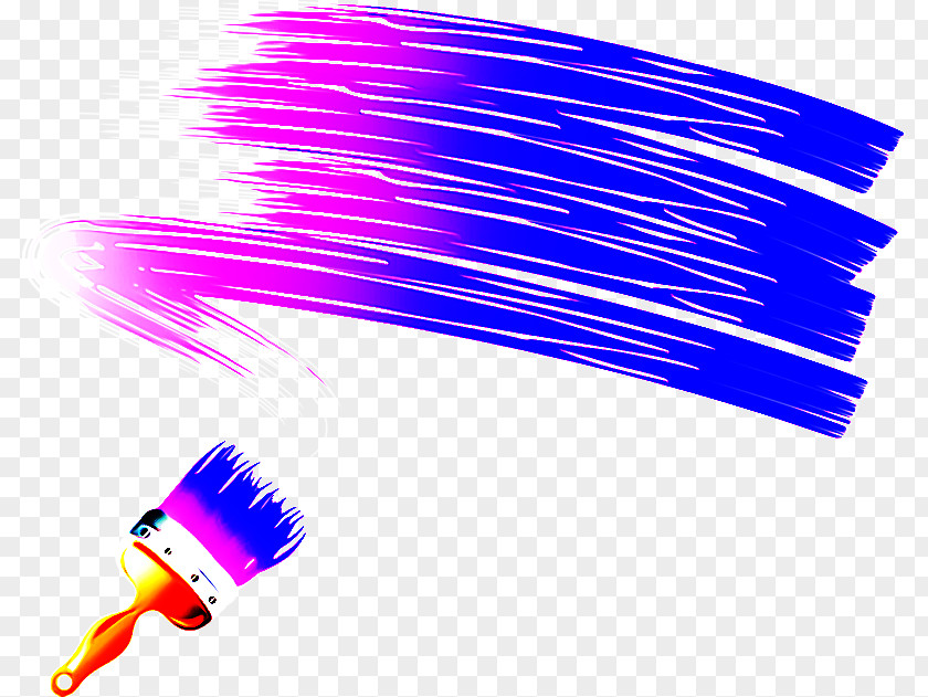 Brush Electric Blue Violet PNG