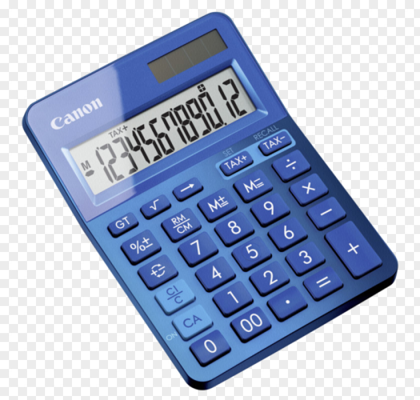 Calculator Canon Ls-123k Desktop LS-123K Simple Color PNG