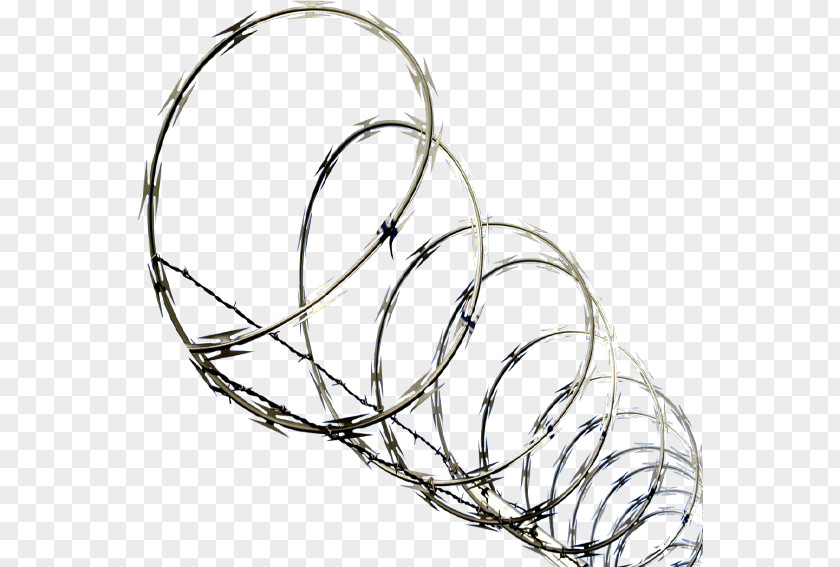 Fence Barbed Wire Tape Concertina PNG