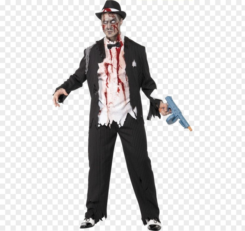 Gangester Halloween Costume Gangster Clothing Party PNG