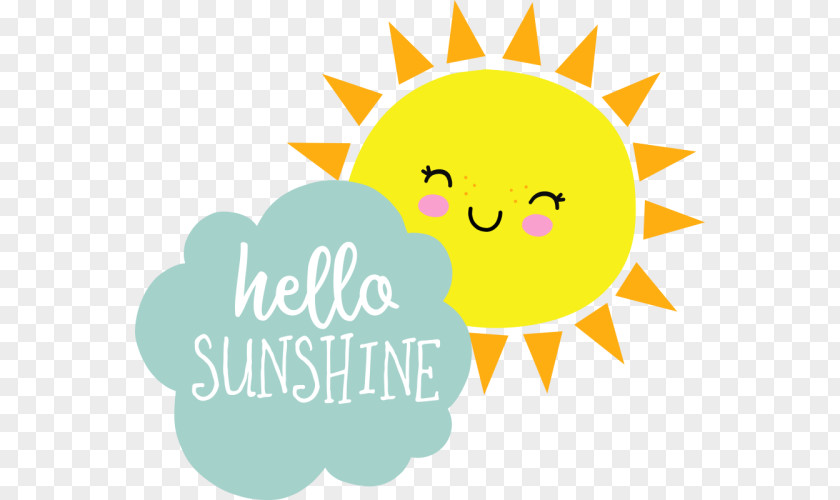 Sunshine Summer Sale Hello Clip Art Cartoon Logo PNG