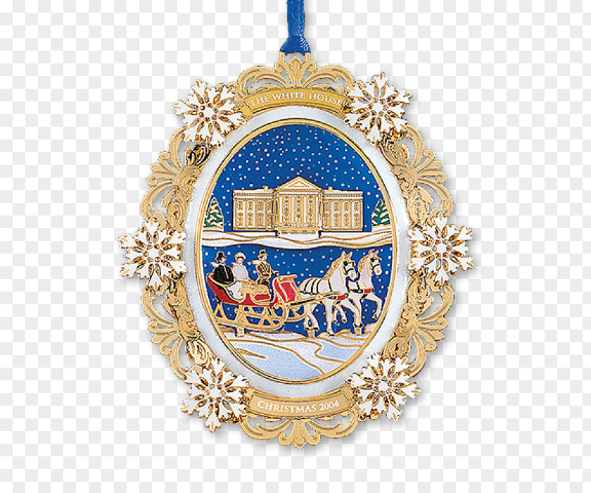 White House Historical Association Christmas Ornament North Lawn PNG