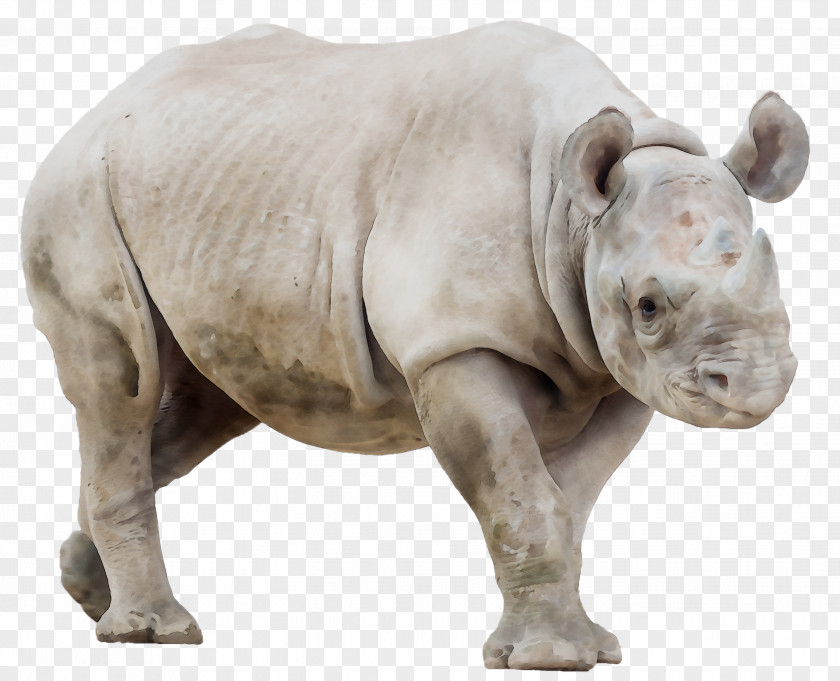Javan Rhinoceros White Horn PNG