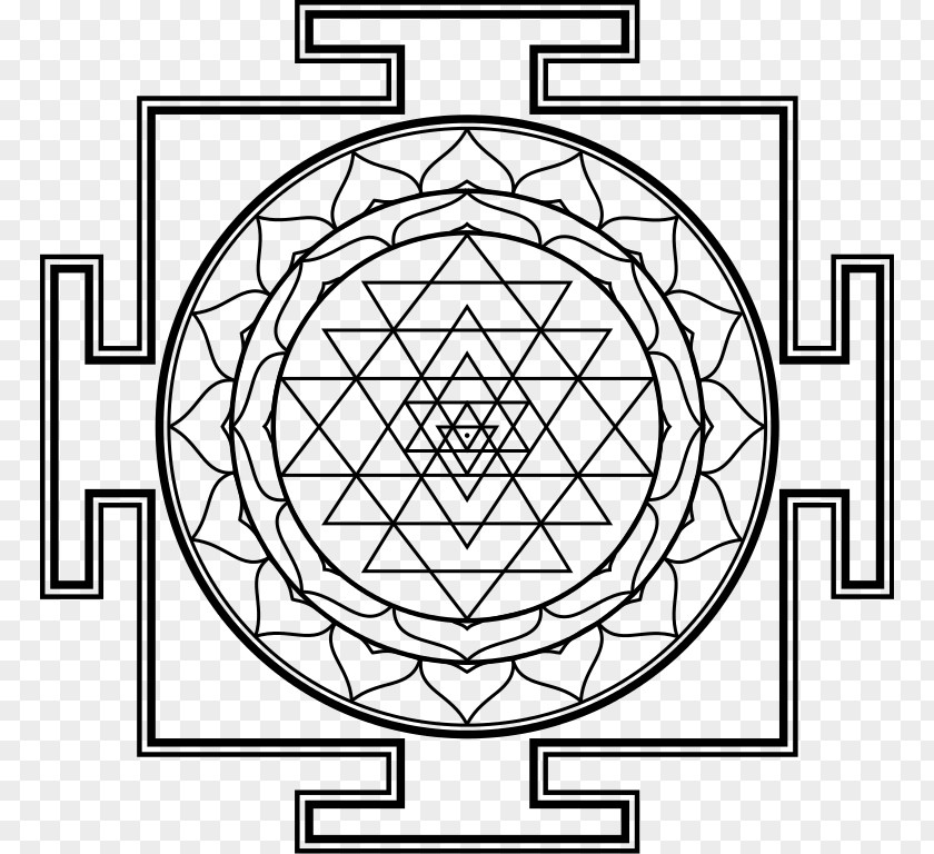 Chakra Symbols Sri Yantra Shiva Mandala PNG