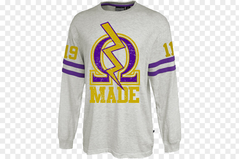 Omega Psi Phi Long-sleeved T-shirt Hoodie Jersey PNG