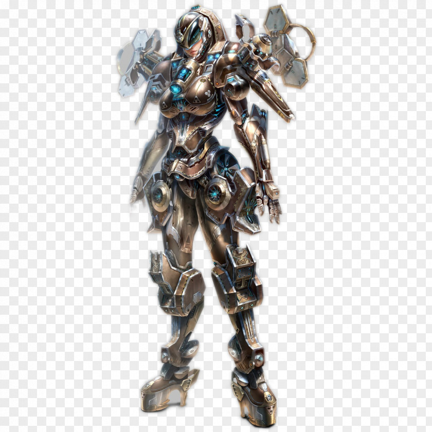 Robot Model Armour Dungeons & Dragons Female Concept Art PNG