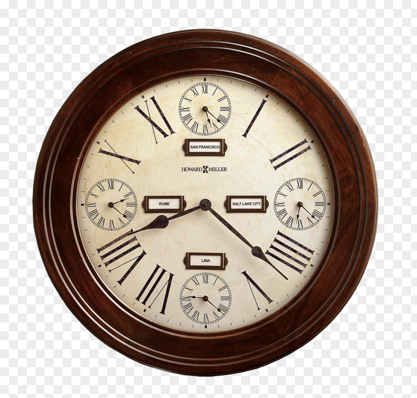 Simple Retro Alarm Clock Howard Miller Company Longcase World PNG