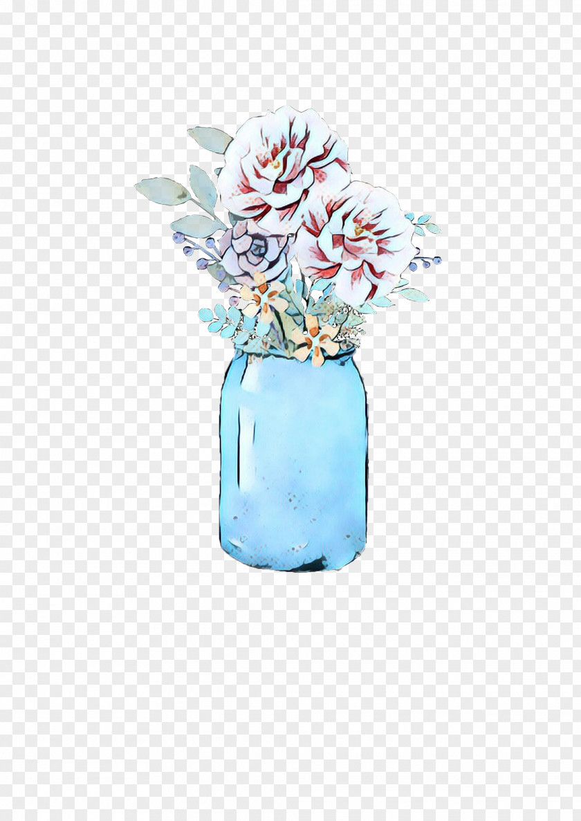 Cut Flowers Artifact Turquoise Blue Vase Aqua Flower PNG