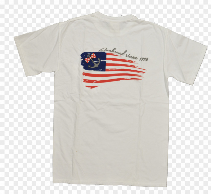 T-shirt Sleeve Pocket Anchored In America PNG