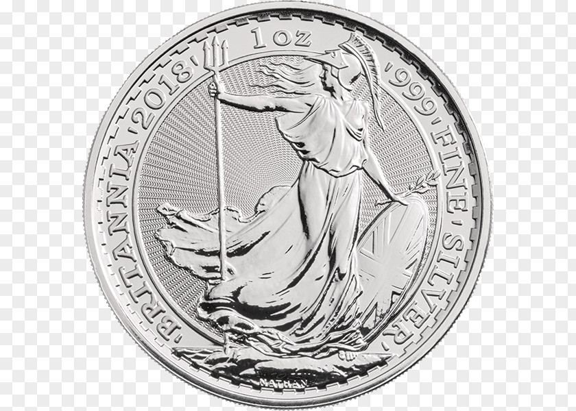 The Royal Mint Britannia Silver Bullion Coin PNG