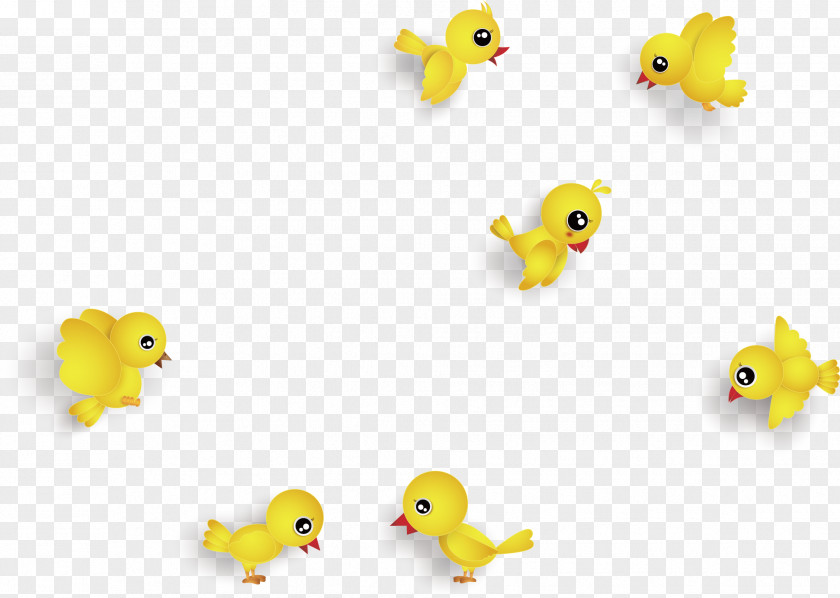 Yellow Chick Vector Chicken Bird PNG