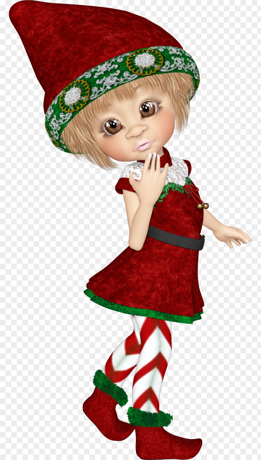 Christmas Dolls Elf Clip Art PNG