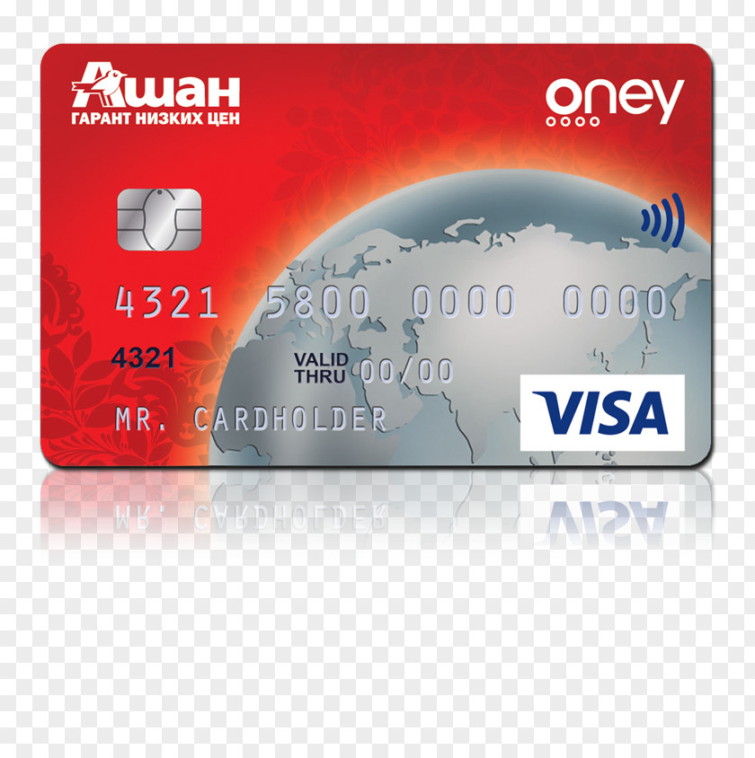 Credit Card Auchan Bank Visa PNG