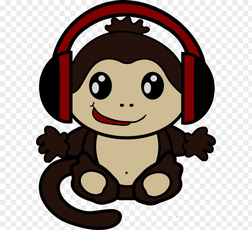 Dj Monkey Disc Jockey Chimpanzee Gorilla PNG