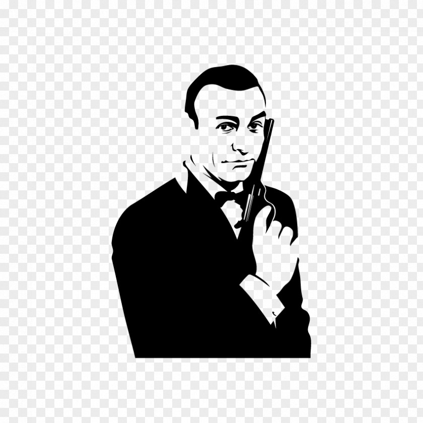 James Bond Sean Connery Goldfinger Sticker Wall Decal PNG