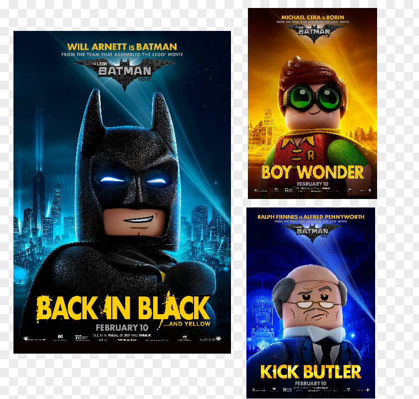 Ralph Fiennes Batman Robin Joker LEGO Film PNG
