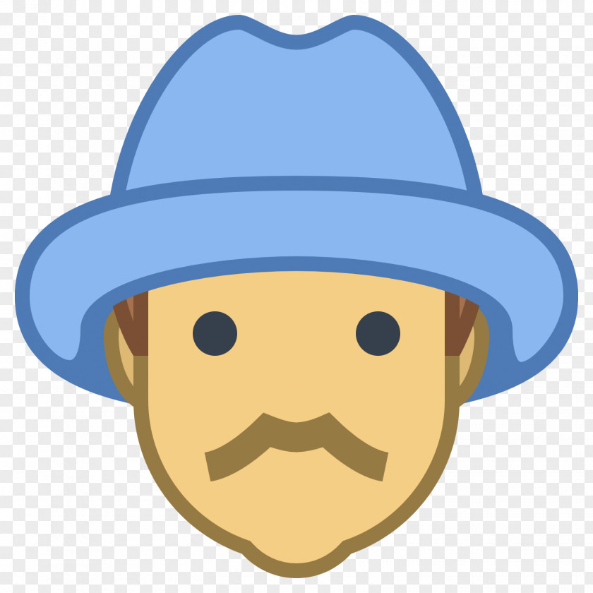 Farmer Vector Smiley Ox Man PNG