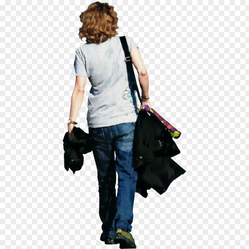Jeans Shoulder Handbag Visualization PNG