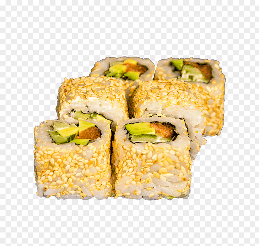 Sushi California Roll Makizushi Omelette Caesar Salad PNG