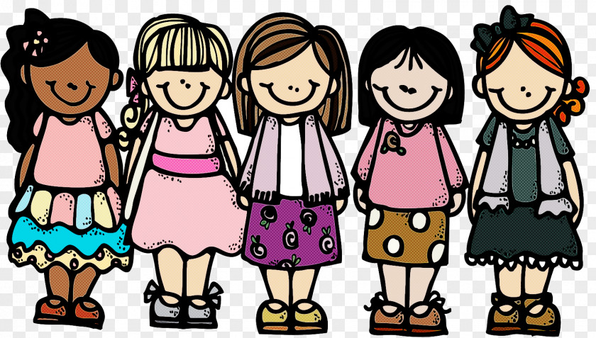 Team Sharing Cartoon People Social Group Clip Art Animated PNG