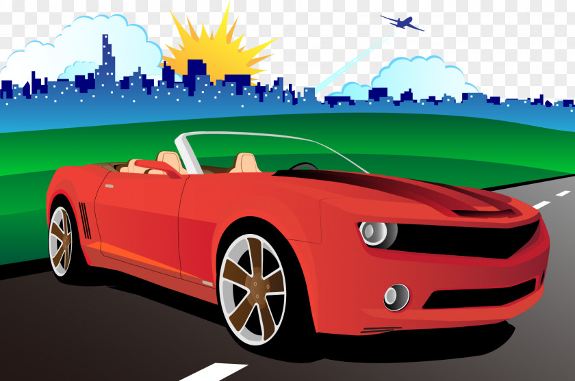 Vector Luxury Car Sports Clip Art PNG