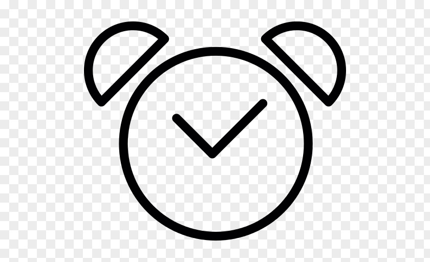 Cartoon Clock Icon PNG