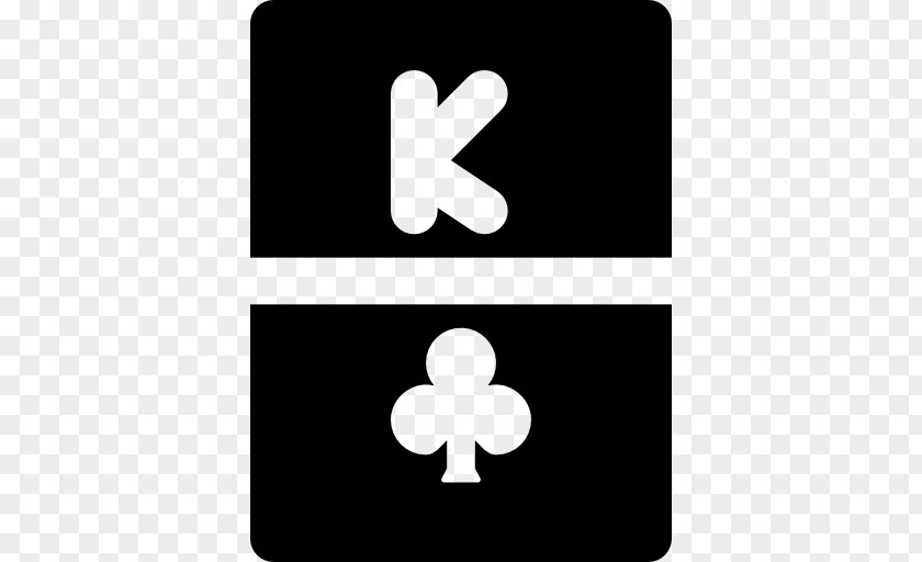 King Of Clubs Symbol Logo White PNG