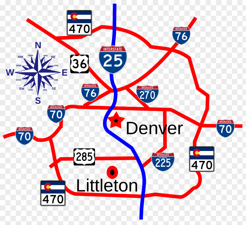 Road Interstate 25 In Colorado Highway PNG