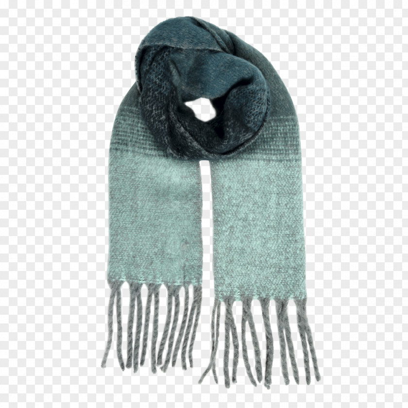 Green Scarf Cashmere Wool Clothing Accessories Blue PNG