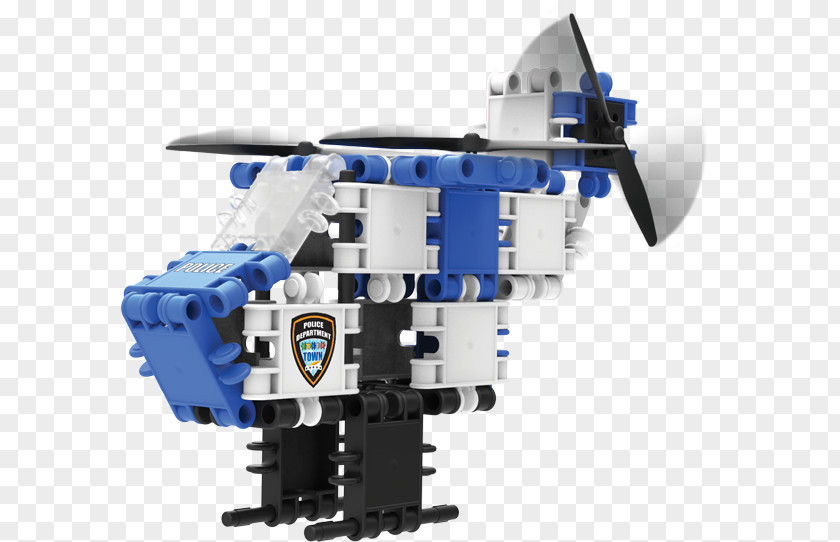 Police Helicopter Box Child Aviation Toy Block PNG