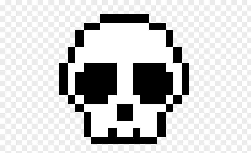 Skull 8-bit Color Pixel Art PNG