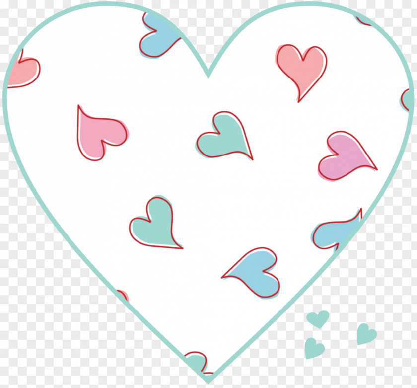 Tiny Hearts Clip Art Product Pink M Line PNG