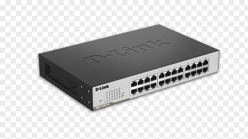 Business 10 Gigabit Ethernet Network Switch Power Over D-Link DGS-1100-16 PNG