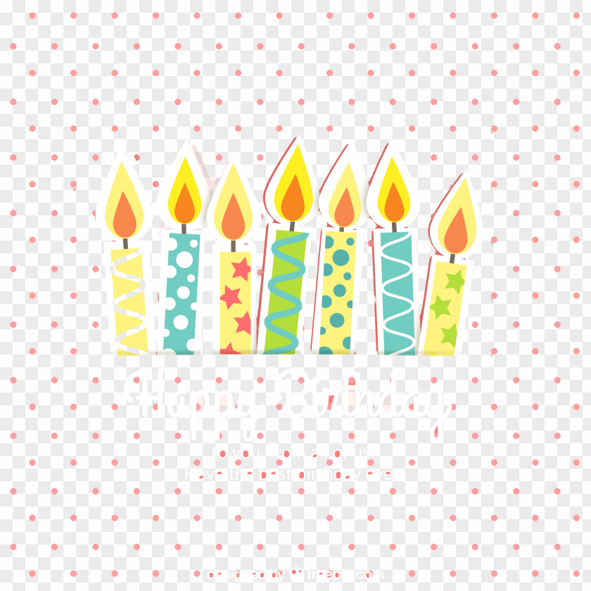 Cartoon Happy Birthday Candles Background Cake Candle PNG