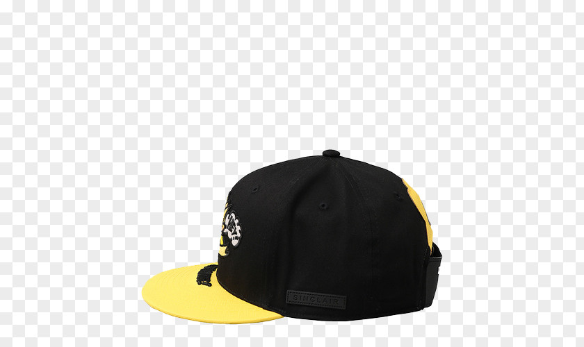 Cute Black And Yellow Baseball Cap PNG