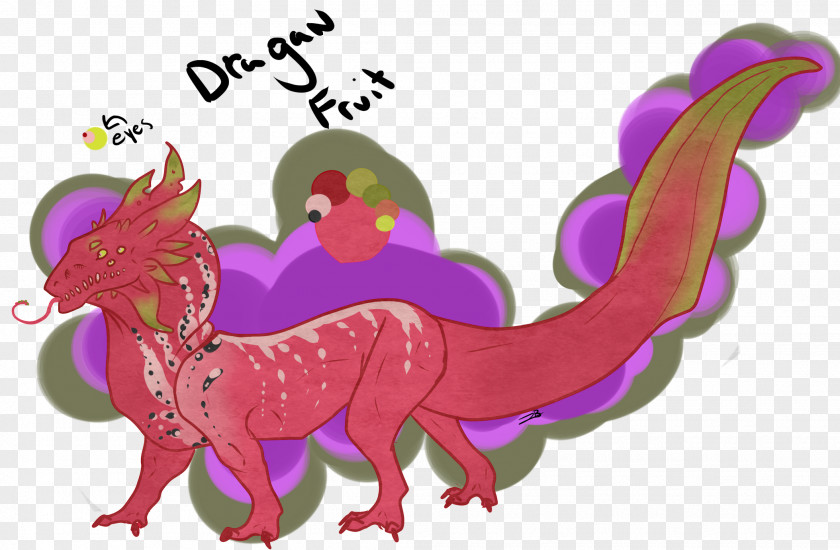 Dragon Fruit Pink Magenta Purple PNG