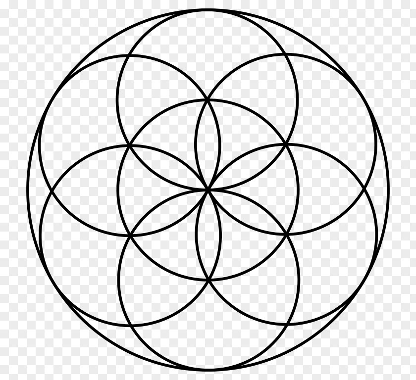 Overlapping Circles Grid Sacred Geometry Seed Vesica Piscis PNG